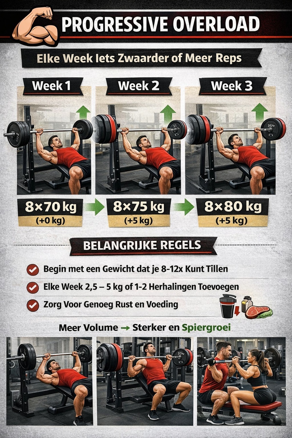 Progressive overload uitgelegd (simpel & effectief)
